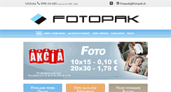 Desktop Screenshot of fotopak.sk