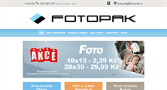 Desktop Screenshot of fotopak.cz