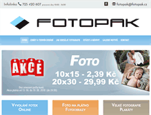 Tablet Screenshot of fotopak.cz